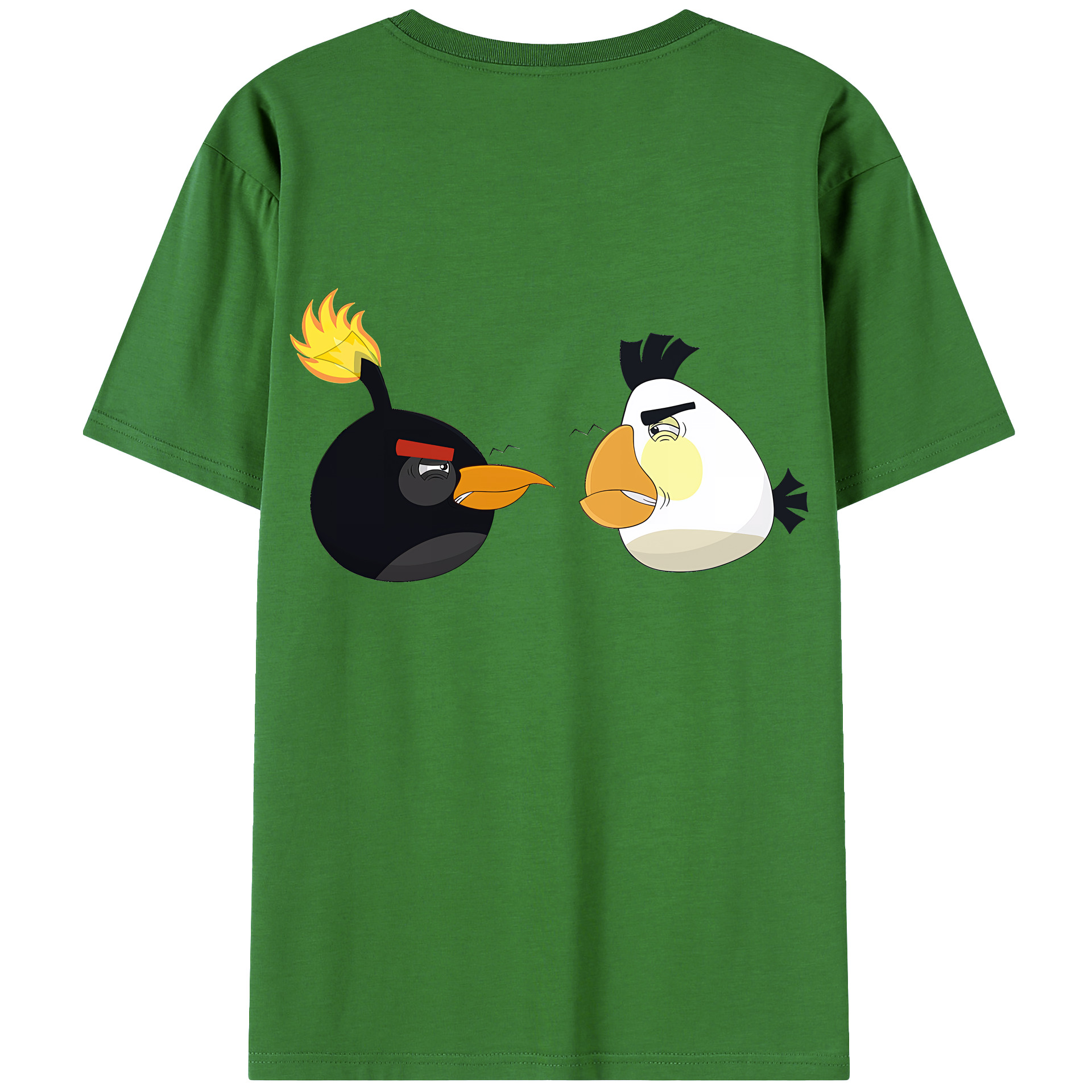 （画像用） Angry Birds アングリーバード レディース半袖Tシャツ(バックプリント)